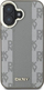 Мобилен маскич DKNY Beowe, за iPhone 16 6.1", MagSafe, со шаховски мотив, беж