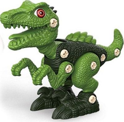 Lodër montimi Woopie Dinosaur Paradise, set me 3 dinosaurë, me trapano elektrik, me shum ngjyra