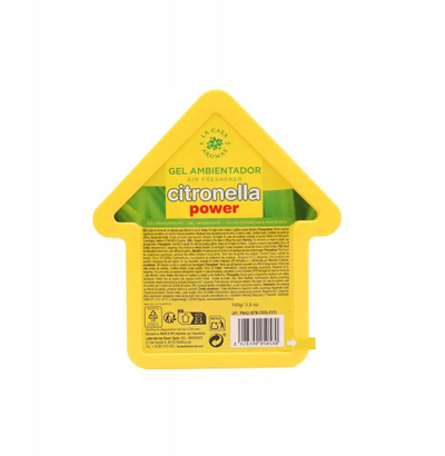 Aromatizues ambjenti me xhel La Casa de los Aromas Citronella Power, 100g, erë lemongrass