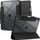 Mbulesë tablet Spigen Ultra Hybrid Pro për iPad Air 13" M2 2024, pjesa mbrapa xham, me vend për Pencil, e zezë