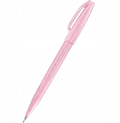 Stilolaps me majë furçe Pentel Brush Sign SES15C P3X, Pale Pink, plastike