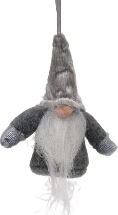 Zbukurim varëse Santa Claus Home and Styling, 11cm, plastik, gri