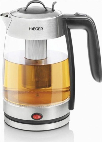 Ibrik elektrik Haeger Perfect Tea, 1.8L, 2200W, transparent