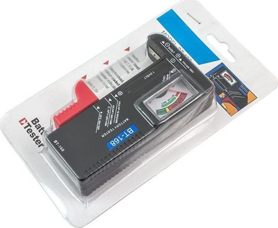 Testues baterish BT-168, analog, për AA AAA 9V, i zi