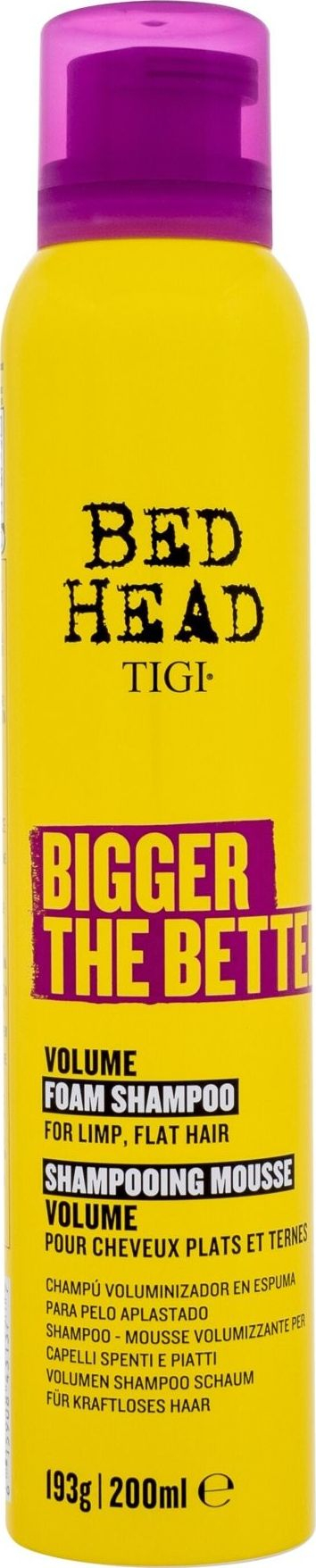 Shampo shkumë Tigi Bed Head Bigger The Better, për volum, 200ml