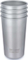 Сет челични чаши Klean Kanteen, 473 ml, 4 парчиња, сребрени