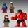 Lodër set aksioni Marvel Captain America vs Red Hulk Battle, me avion, shumëngjyrëshe