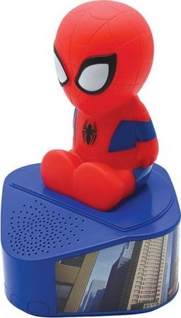 Детски звучник Marvel Spider-Man, со ноќни светла, црвено и сино