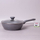 Tigan i thellë wok me granit, 24 cm, për induksion edhe gaz, gri