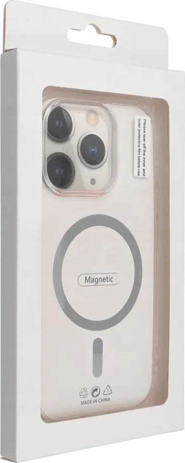 Mbrojtëse telefoni MagSafe për iPhone 16 Pro Max, efekt me ngjyra, transparente