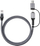 Кабел адаптер Microconnect CAT6 FTP, USB A во USB C, 1m, црн