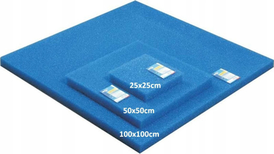 Sfungjer filtrues akuariumi Happet, 15 PPI, 25x25x5cm, i zi