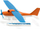 Aeroplan lodër Siku 1099, portokalli/i kaltër