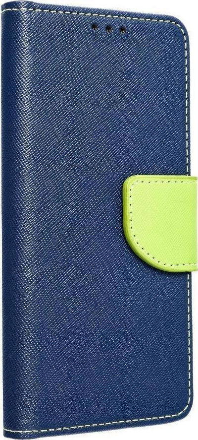 Këllëf telefoni Fancy Book për Xiaomi Redmi 10, tip portofol, me magnet, blu navy me jeshile