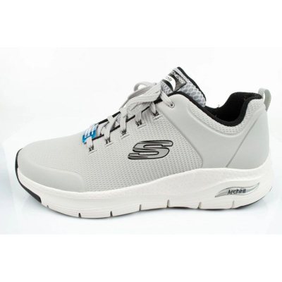 Atlete Skechers Arch Fit Titan, me mbështetje te harku, rrjetë e ajrosme, gri