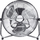 Ventilator Volteno VO0548, 200 W, 60 cm, i argjendtë