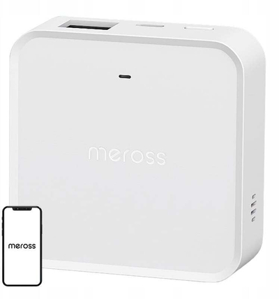 Паметен центар Meross MSH450MA, WiFi Gateway Matter, HomeKit Alexa Google, бел