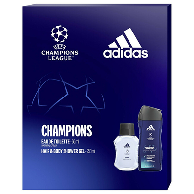 Set Adidas UEFA Champions League - EDT 50ml + xhel dushi 250 ml