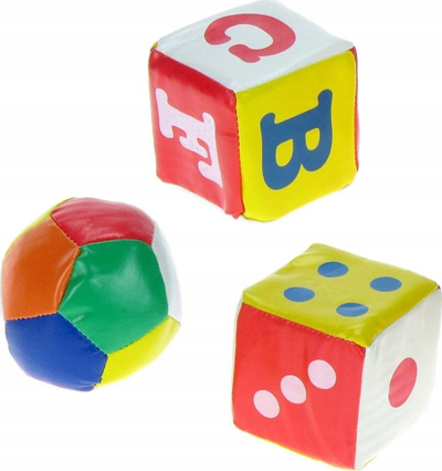 Set lodrash pelushi Gazelo Toys G200356, blloqe dhe top, shumëngjyrësh