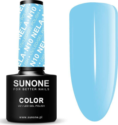 Llak thonjsh hibrid Sunone N10 Nela, 5g, UV LED, blu pastel