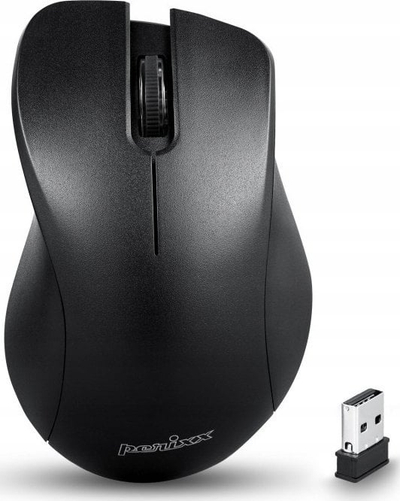 Maus wireless Perixx PERIMICE-621, optik 1600dpi, 2.4 GHz, i zi, klik i qetë