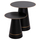 Set tavolina për kafe Balli Φ50&Φ40cm (HM9996), zezë