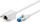 Kabllo zgjatëse rrjeti Goobay CAT 6a, RJ45 F në RJ45 M, 50 cm, e bardhë