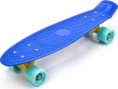 Pennyboard Meteor Plastic 22629, rrota poliuretani, deri 100kg, blu