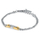 Byzylyk për femra Trussardi T-Logo TJAXC27, 19 cm, e argjendtë/e artë