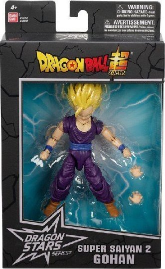 Figurë aksioni Dragon Ball Dragon Stars Super Saiyan 2 Gohan, 17 cm, me artikulime, shumëngjyrëshe