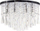 Llambadar tavanor Luxoria III, halogjen, kristal, argjendtë