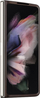 Kapak telefoni Guess për Samsung Galaxy Z Fold5, lëkurë PU, dizajn 4G me gurë të vegjël rhinestones, kafe