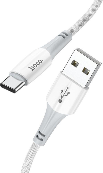 Kabllo Hoco X70 USB A në USB C, 3A, 1m, e bardhë
