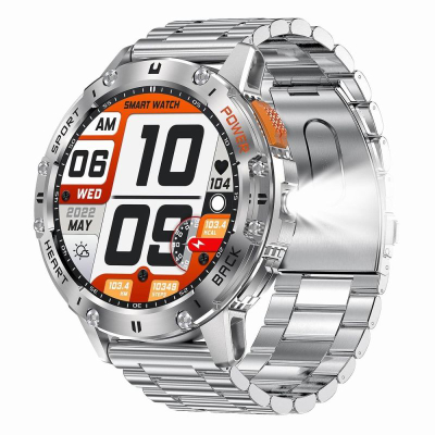 Ora e zgjuar Gravity GT22-2, ekran me ngjyra, Bluetooth, ngjyrë argjendi