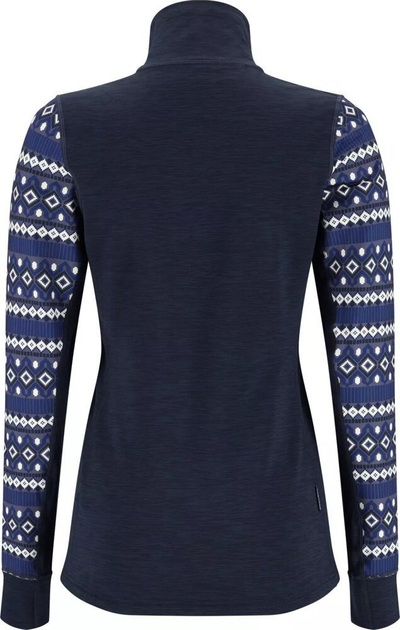 Bluzë bazë për goca Kari Traa Lune 1/2 Zip, termike, me mëngë të gjata, blu azure