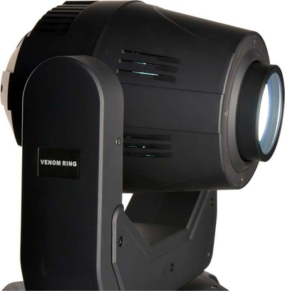 Reflektor skenik Light4Me LED 200W, kënd 13°, unazë RGB, i zi