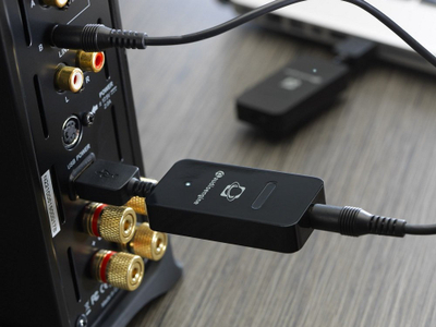 Аудио адаптер без кабел АудиоЕнџин W3, 16 bit 48 kHz, USB, бел