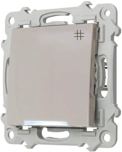 Ndërprerës kryq SZAFIR ŁP-4ZS/m/83, me ndriçim të bardhë, cashmere beige