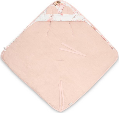 Batanije swaddle për ulësen e makinës Muslin Fairies, 90x90cm, pambuk muslin, rozë