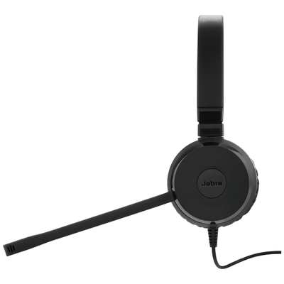 Слушалки со микрофон Jabra Evolve 20 SE, со кабел, USB Type-C и USB Type-A, црни