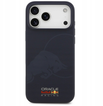 Kapak telefoni Red Bull Silicone Single Bull Logo MagSafe për iPhone 17 Pro Max, silikon, navy blue