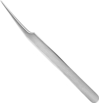 Pincetë për qerpikë Snippex Straight Eyelash Tweezers 710, majë e drejtë, inox, argjendtë