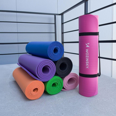 Tapet fitness Wozinsky Gymnastics Exercise Mat, 181 x 63 x 0.9 cm, kundër rrëshqitjes, blu