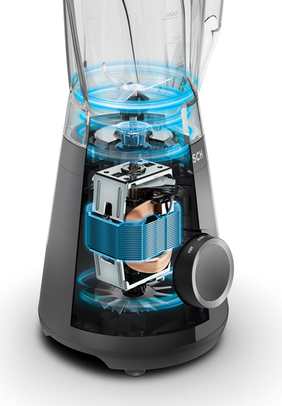 Mikser blender Bosch VitaPower MMB6141B, 1200W, gotë Tritan, i zi