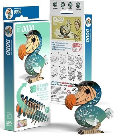 Puzzle 3D Eugy Dodo, 30 pjesë, lodër edukative, shumëngjyrësh