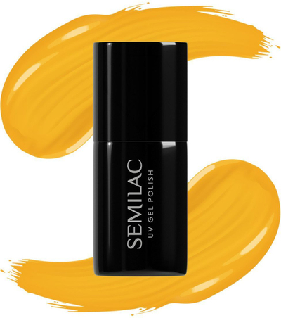 Гел лак за нокти Semilac UV Hybrid WellBeing 660 Honey Ritual, 7 ml, боја мед