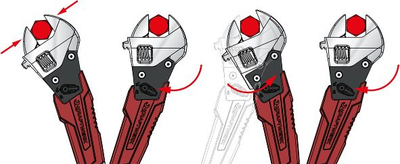 Ҫelës i rregullueshëm me arpion Kraftwerk Wrench Ratchet,  8"-200 mm