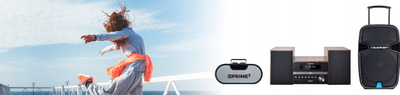 Mikrofon wireless Prime3 AWM11BT, 2.4GHz, bateri 12 orë, gri me të zezë