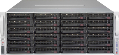 Shasi serveri rack Supermicro CSE-847BA-R1K23LPB, 4U, me burim 1200 W redundant, e zezë