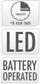 Top dekorativ LED Spider Light, 15 cm, me timer, i bardhë